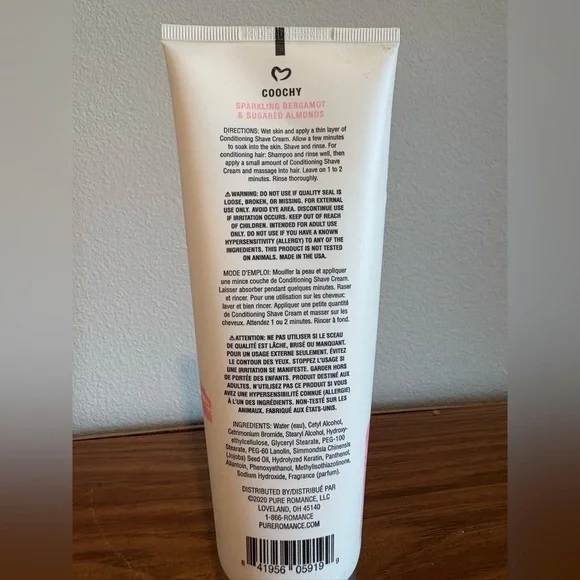 Coochy Conditioning Shave Cream Pink Prosecco *Discontinued Scent* 8 fl oz - Picture 2 of 3